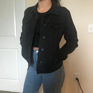 Black jean jacket